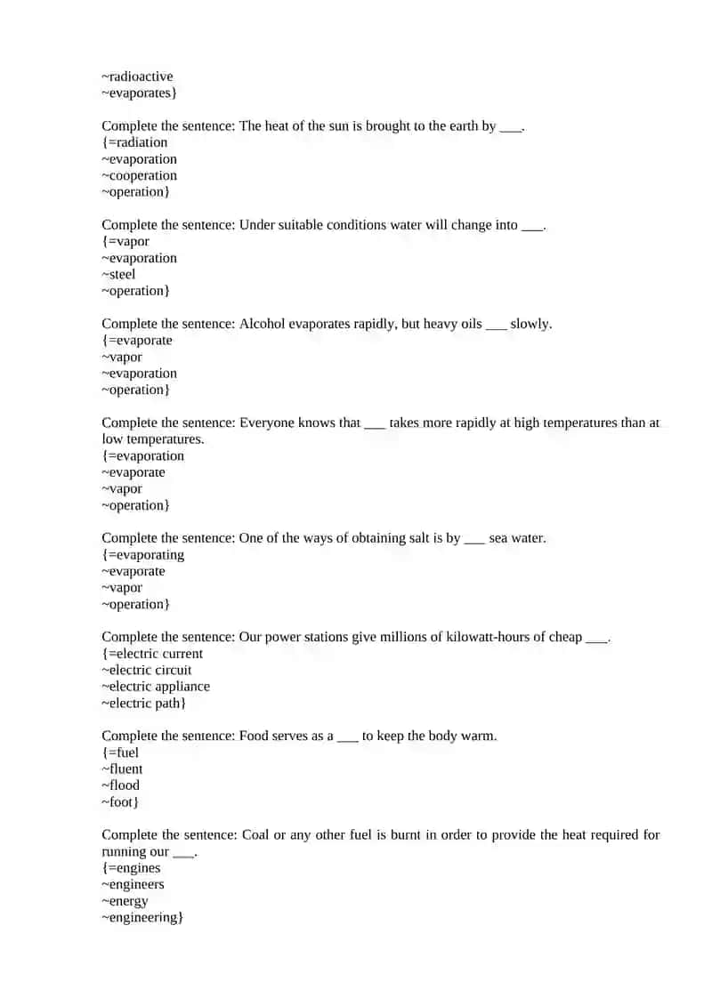 Mavzu: English Vocabulary Test Online 2