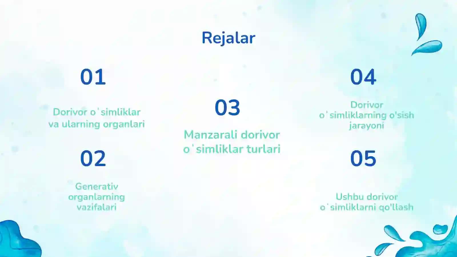 Manzarali dorivor oʻsimliklar turlari 2