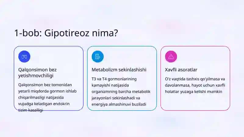 Gipotireoz: Klinikasi va Davosi 2