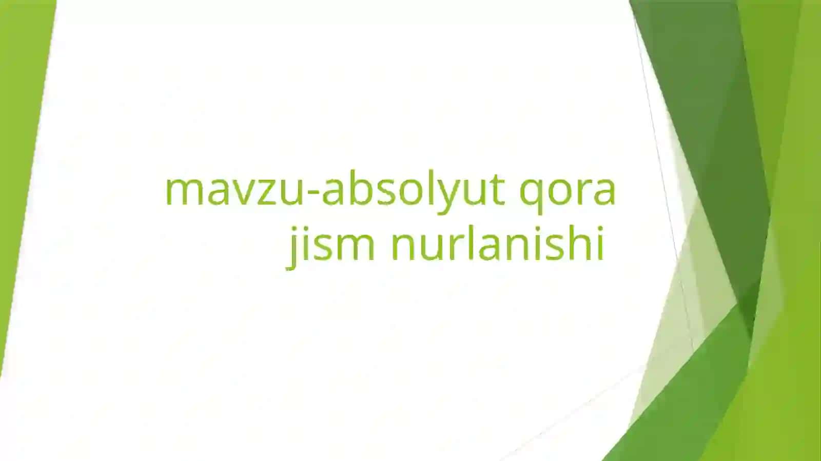 Fizika va Astronomiya yo'nalishi 2
