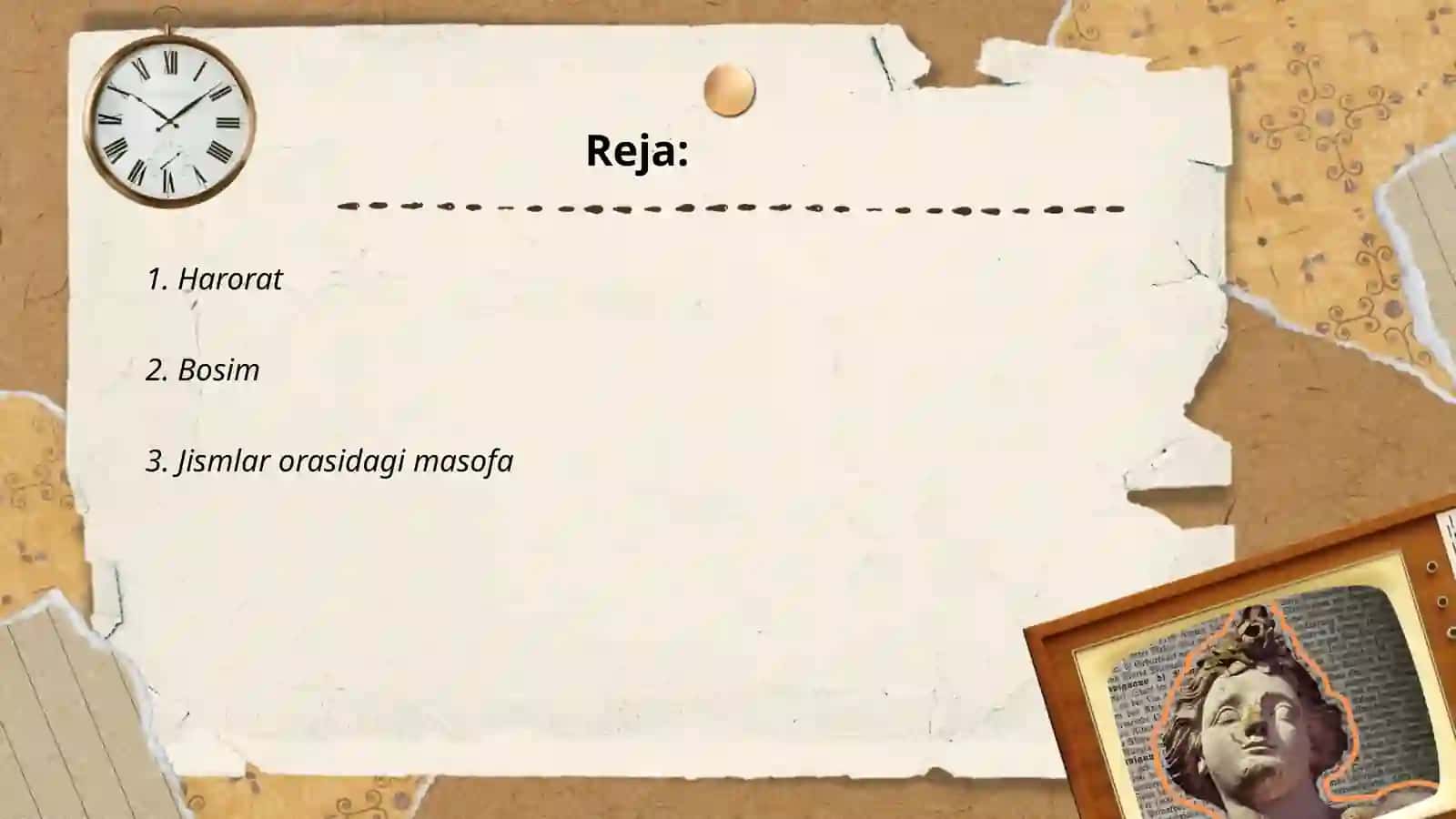 Jismlar holatiga taʼsir etuvchi assosiy parametrlar 2