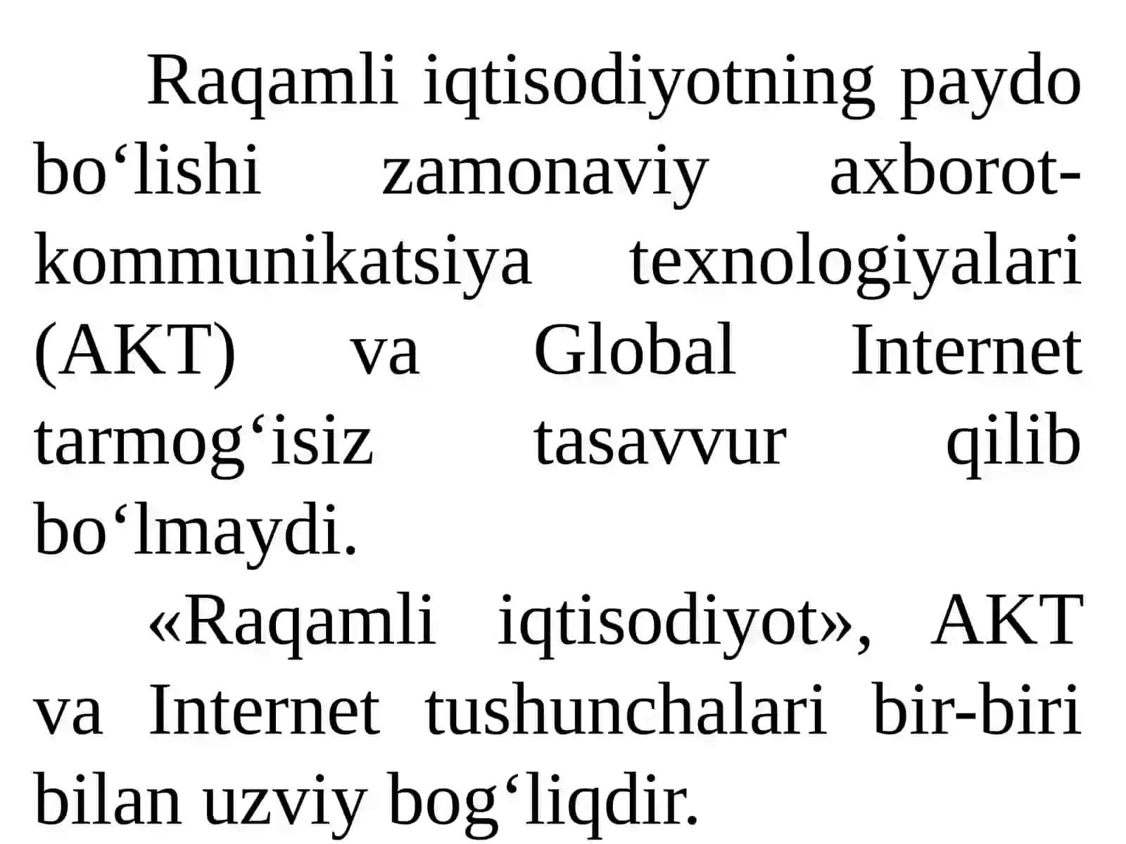 Raqamli iqtisodiyot 2