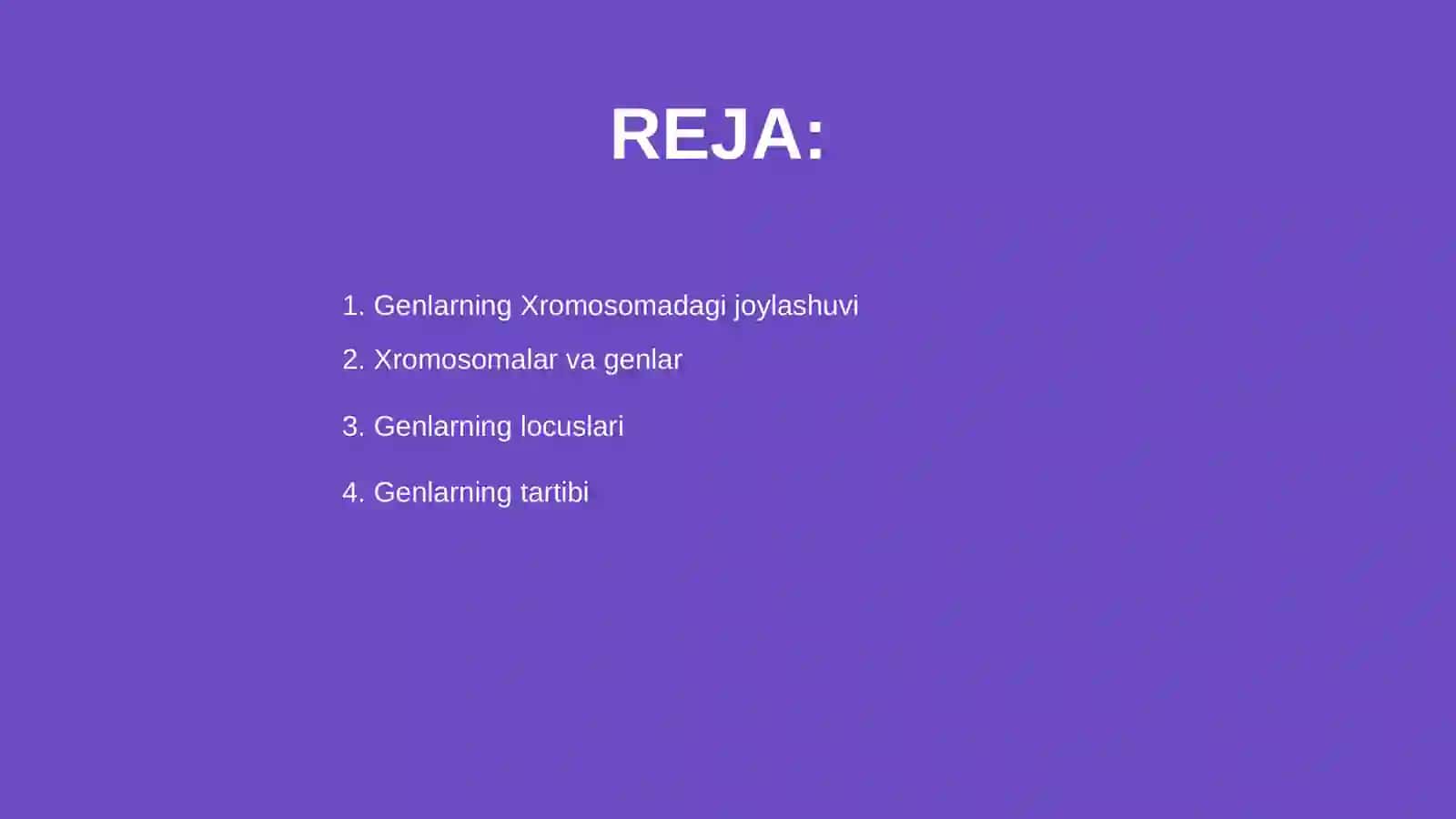 Genlarning xromosomada joylashishi 2