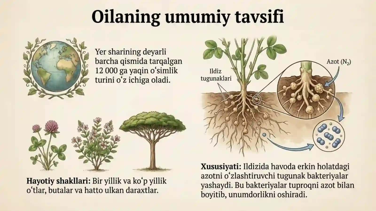 Burchoqdoshlar (Dukkakdoshlar) oilasi 2