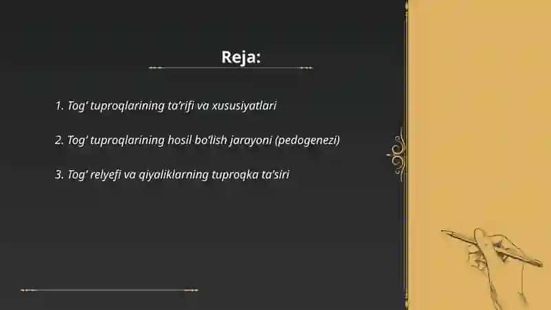 Togʻ tuproqlari 2