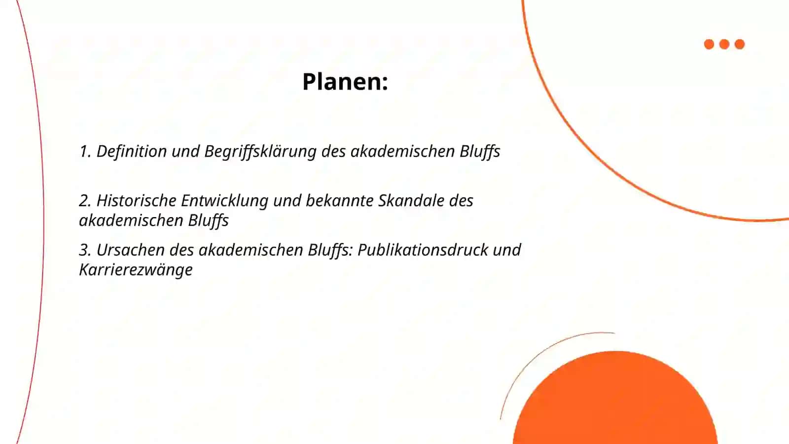 Der Akademische Bluff 2