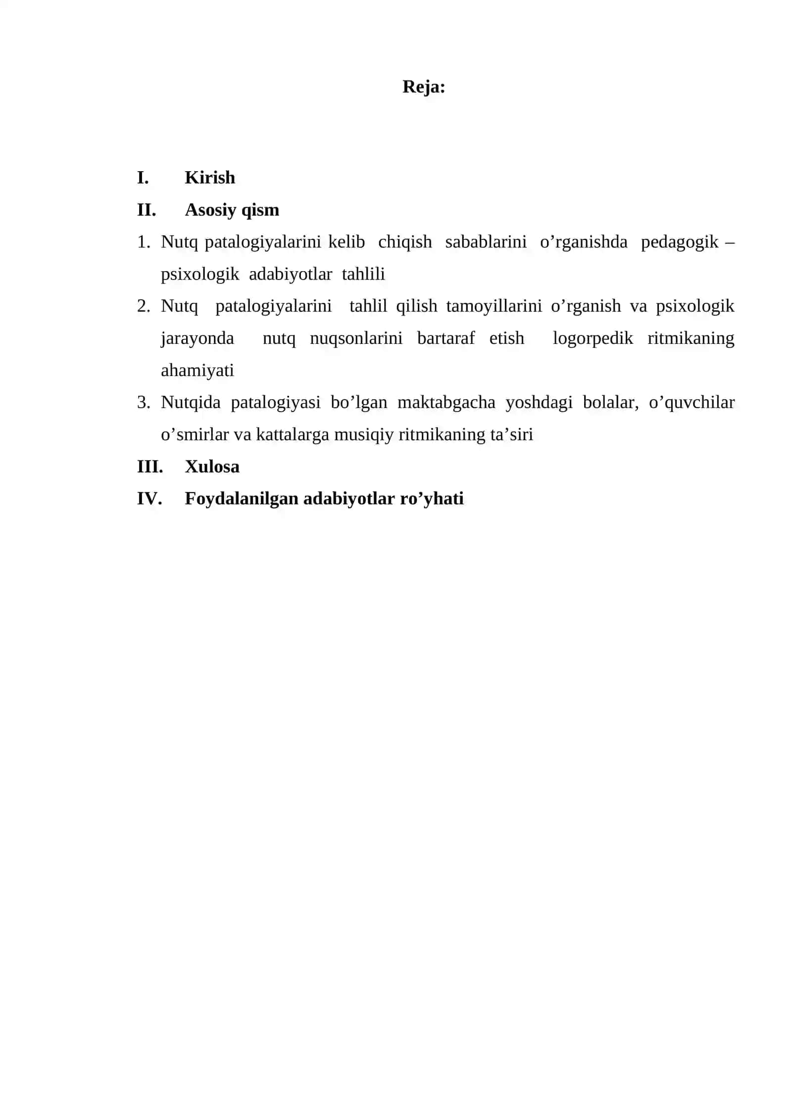 Referat: Nutq faoliyatining norma va patologiyasi 2
