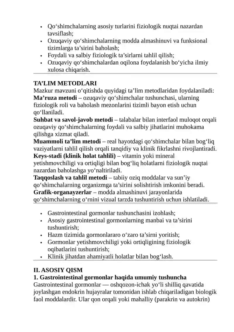 Gastrointestinal garmonlar 2