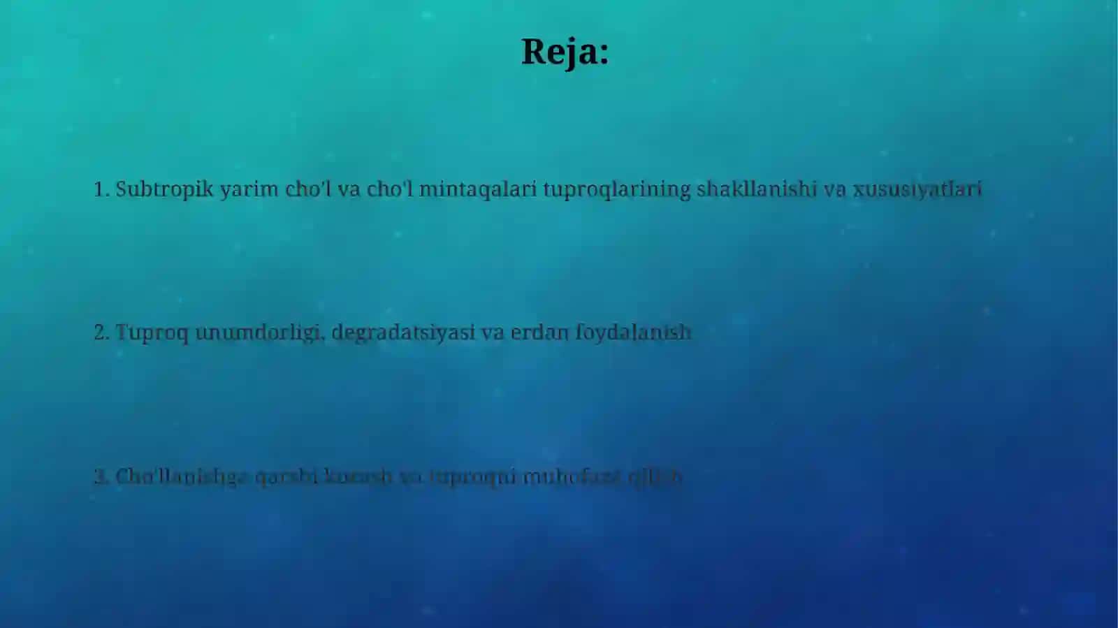 Subtropik chalacho‘l va cho‘l oblasti tuproqlari 2
