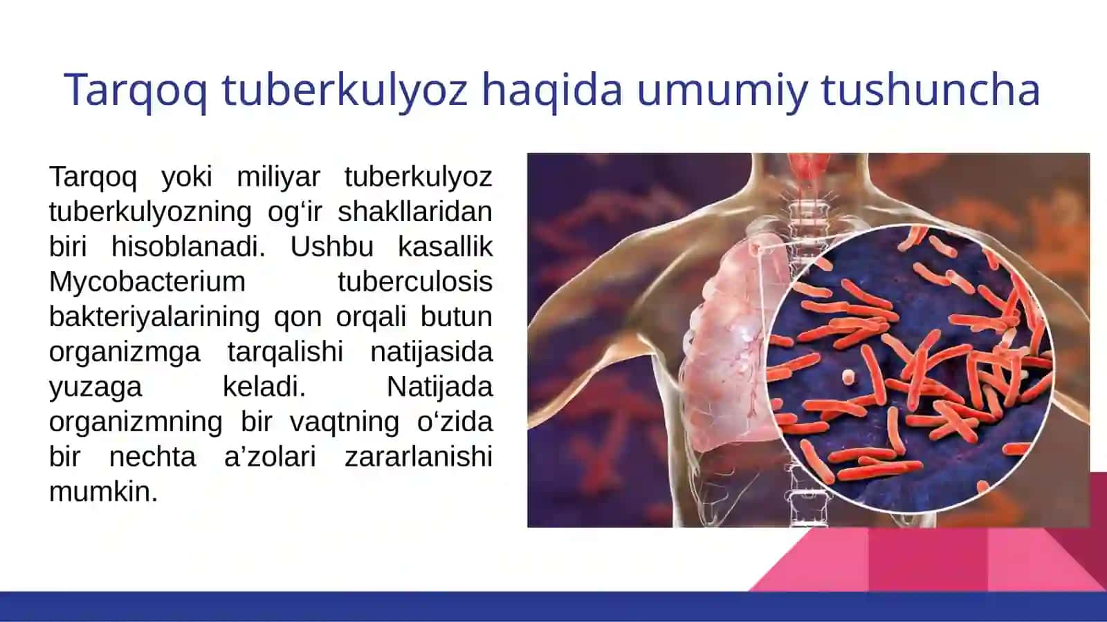 Tarqoq (miliyar) tuberkulyoz 2