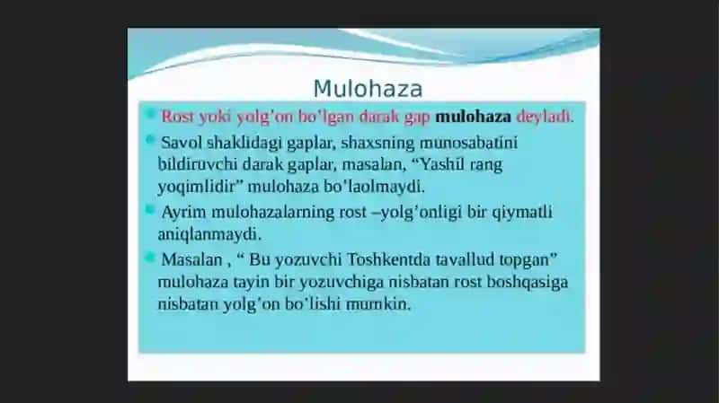 Mulohazalar algebrasi funksiyalari. Funksiyalar teng kuchliligi. Funksiyalar superpozitsiyasi 2