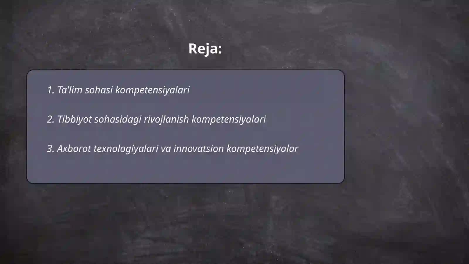 Ta'lim sohasi kompetensiyalari 2