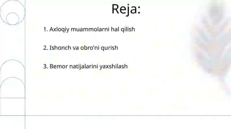 Ta'sirlanish qonunlarini tibbiyotda ahamiyati 2