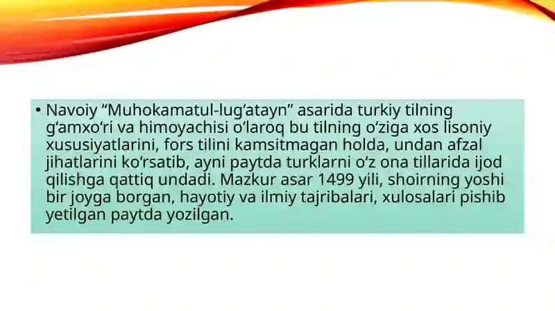 Muhokamatul-lug‘atayn 2