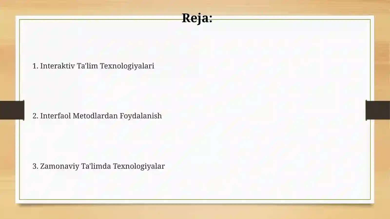 Interfaol Ta'lim Metodlari Uchun Texnologiyalar 2