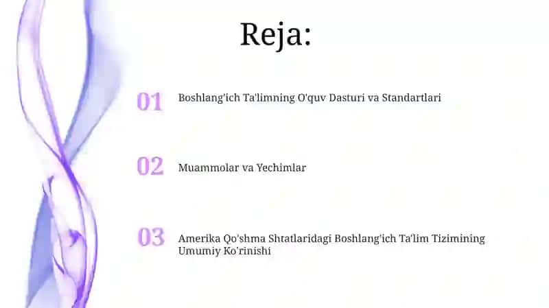 Amerikada boshlanğich ta'lim tizimi 2