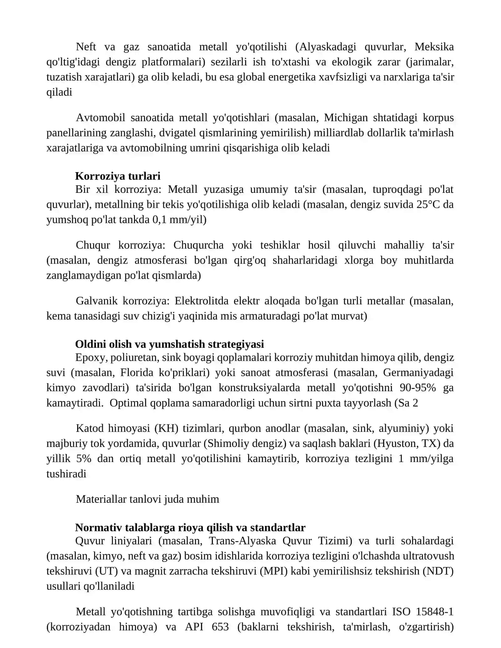 Metallarning olinishi 2