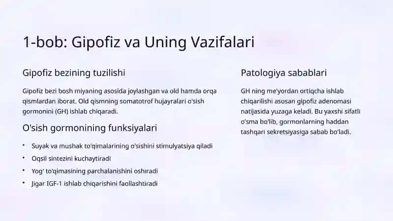 Gipofiz Patologiyalari: Gigantizm va Akromegaliya 2