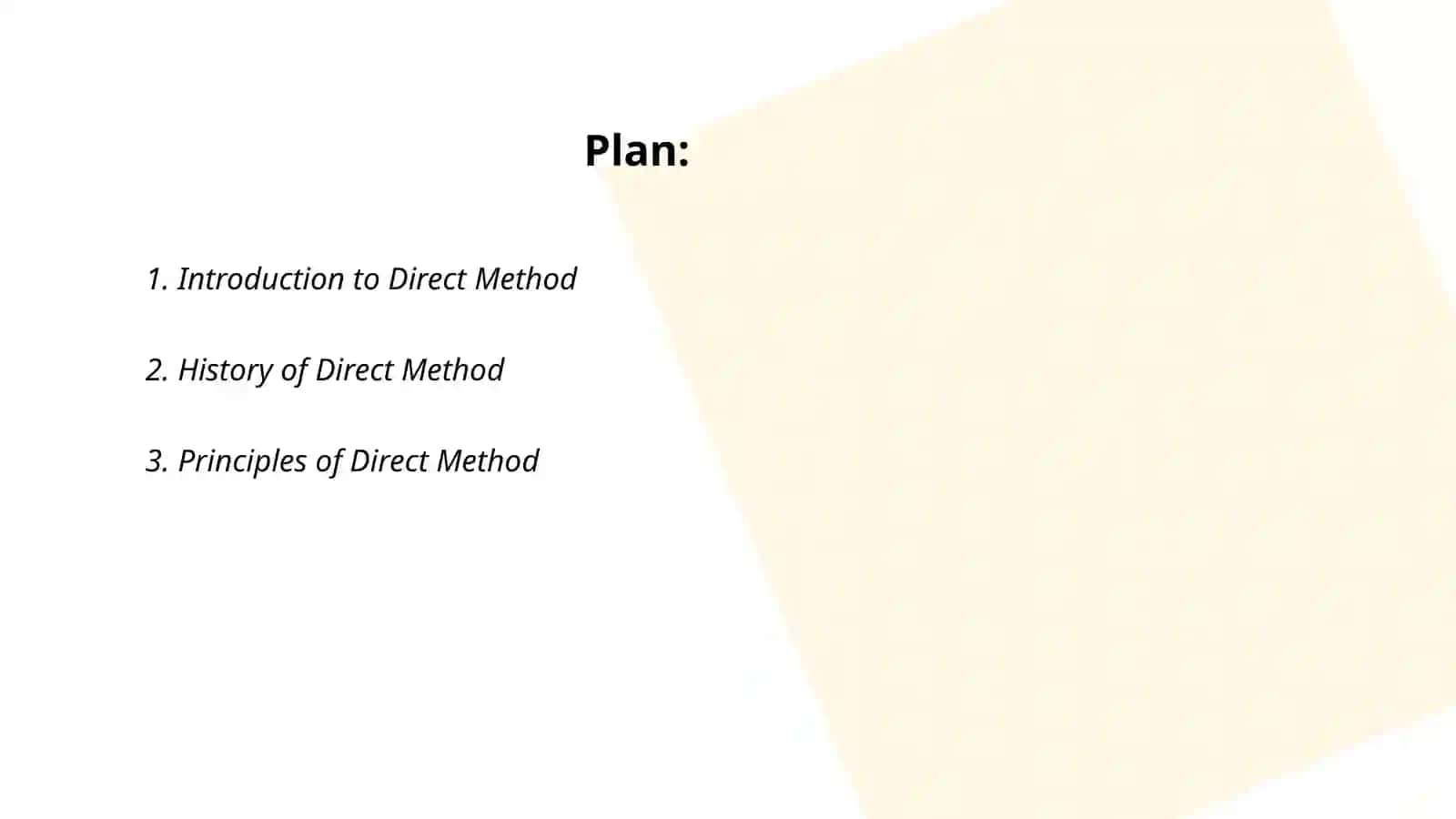 Direct Method 2