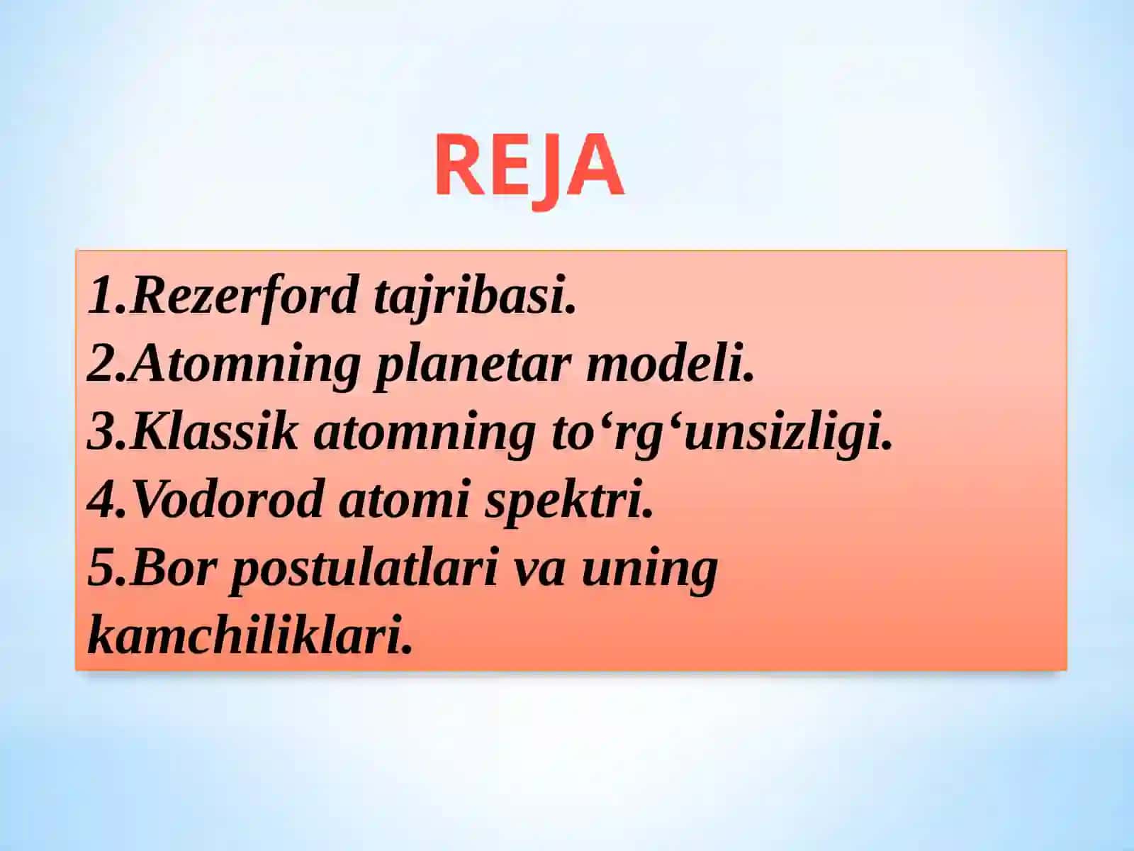 Atom tuzilishining kvant nazariyasi 2