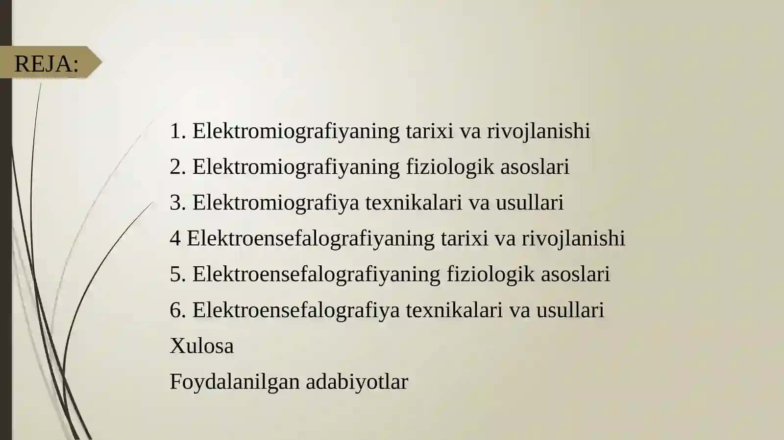 ELEKTROMIOGRAFIYA VA ELEKTROENSEFALOGRAFIYA 2