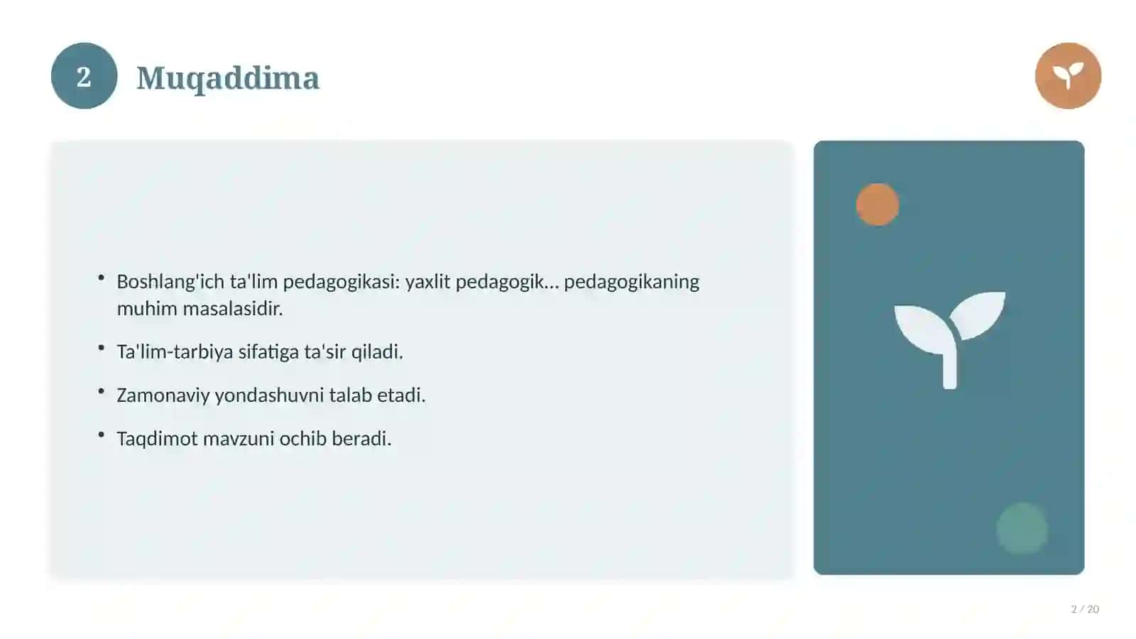 Boshlang'ich ta'lim pedagogikasi: yaxlit pedagogik jarayon 2