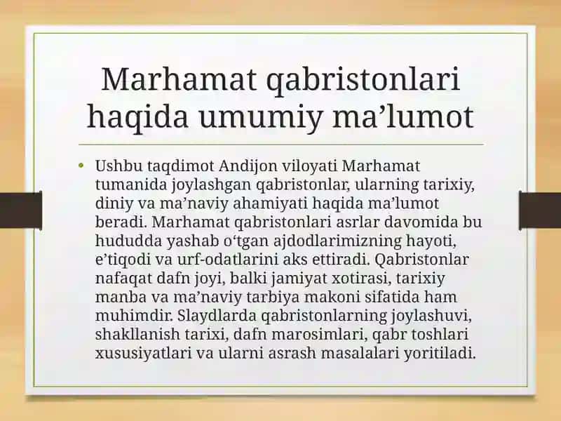 Marhamatqabristonlari 2