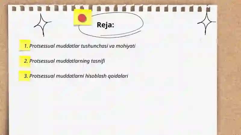 Protsessual muddatlar 2