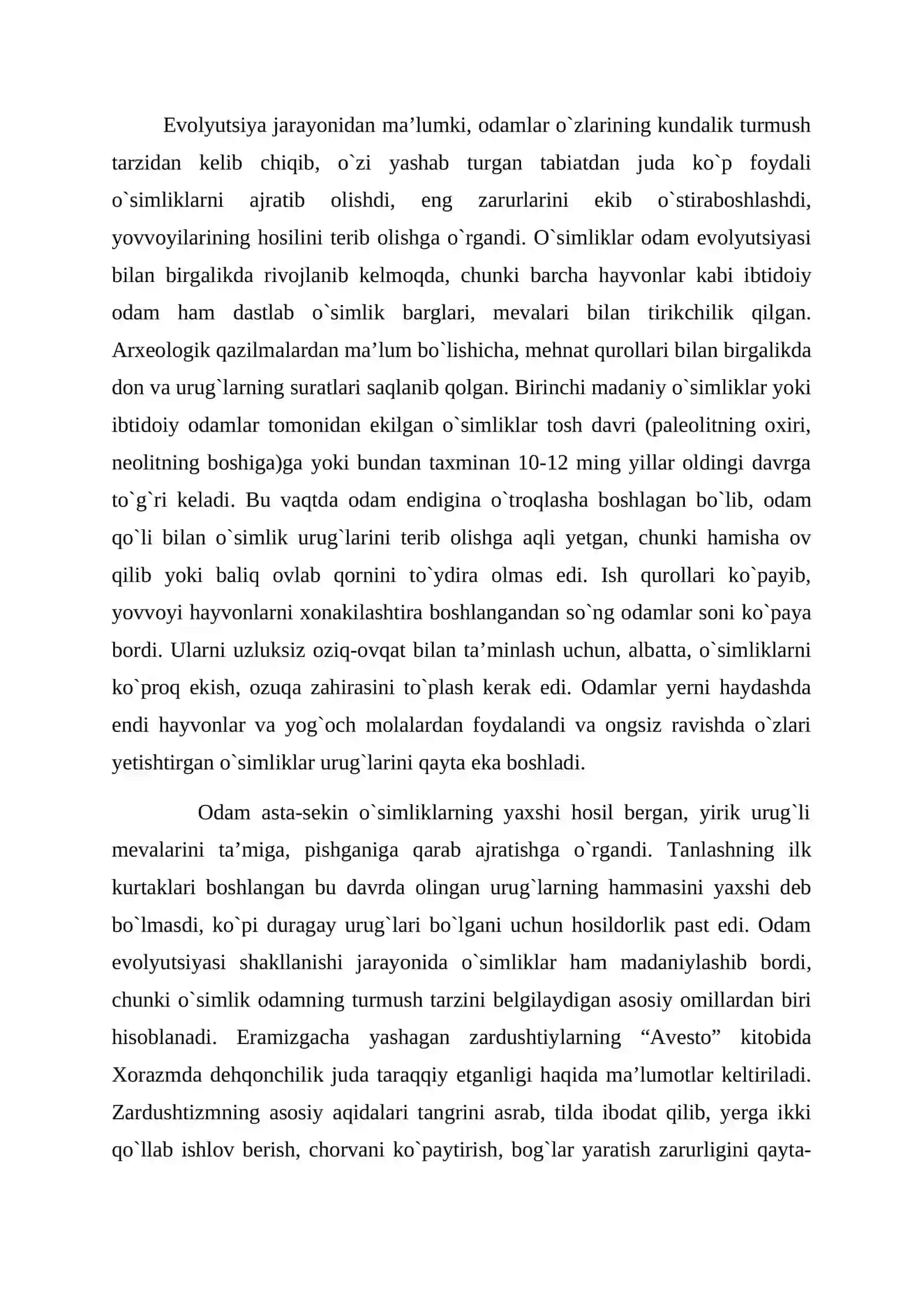 O'simliklarning kelib chiqish markazlari 2
