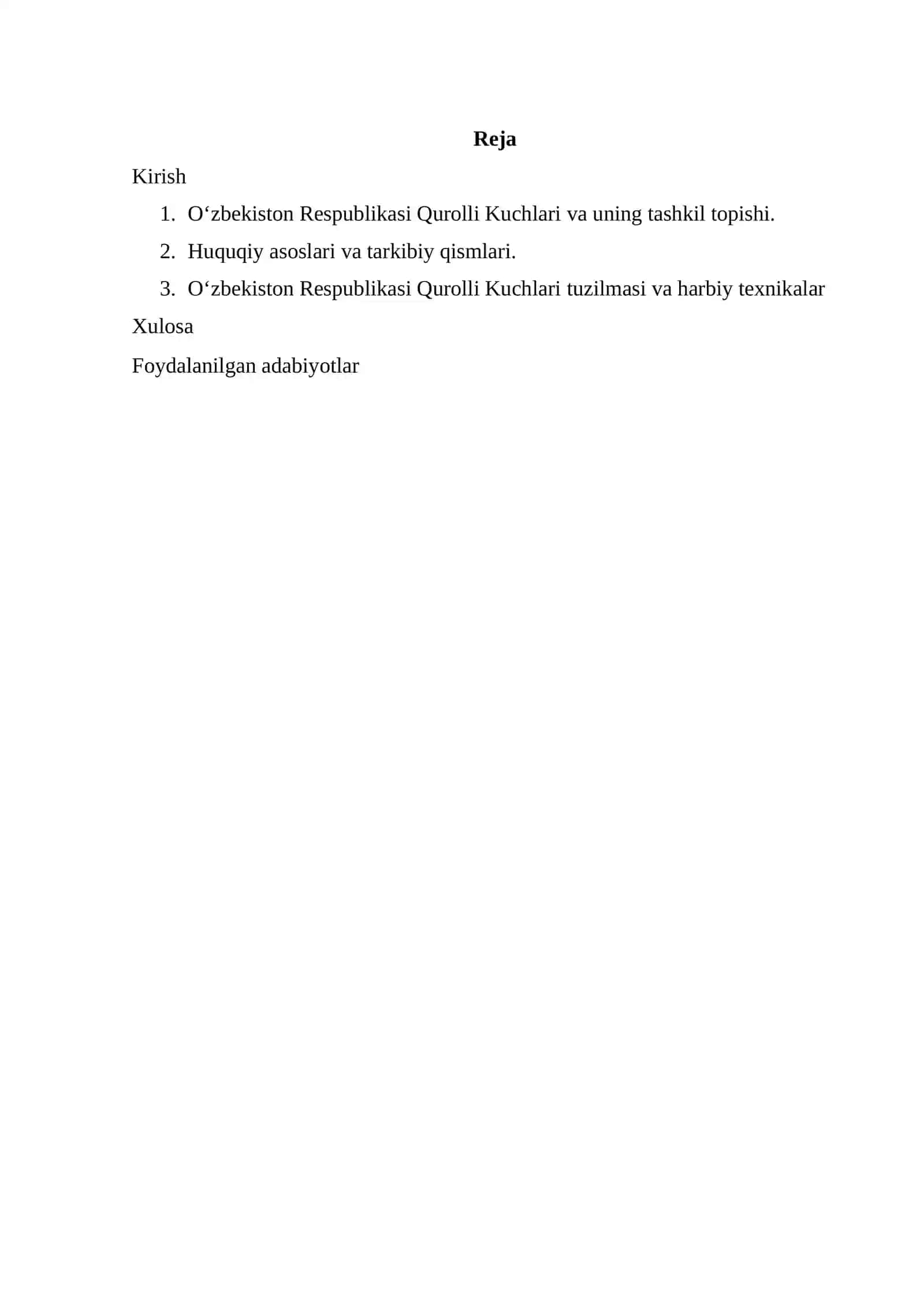 Oʻzbekiston Respublikasi Qurolli Kuchlari 2