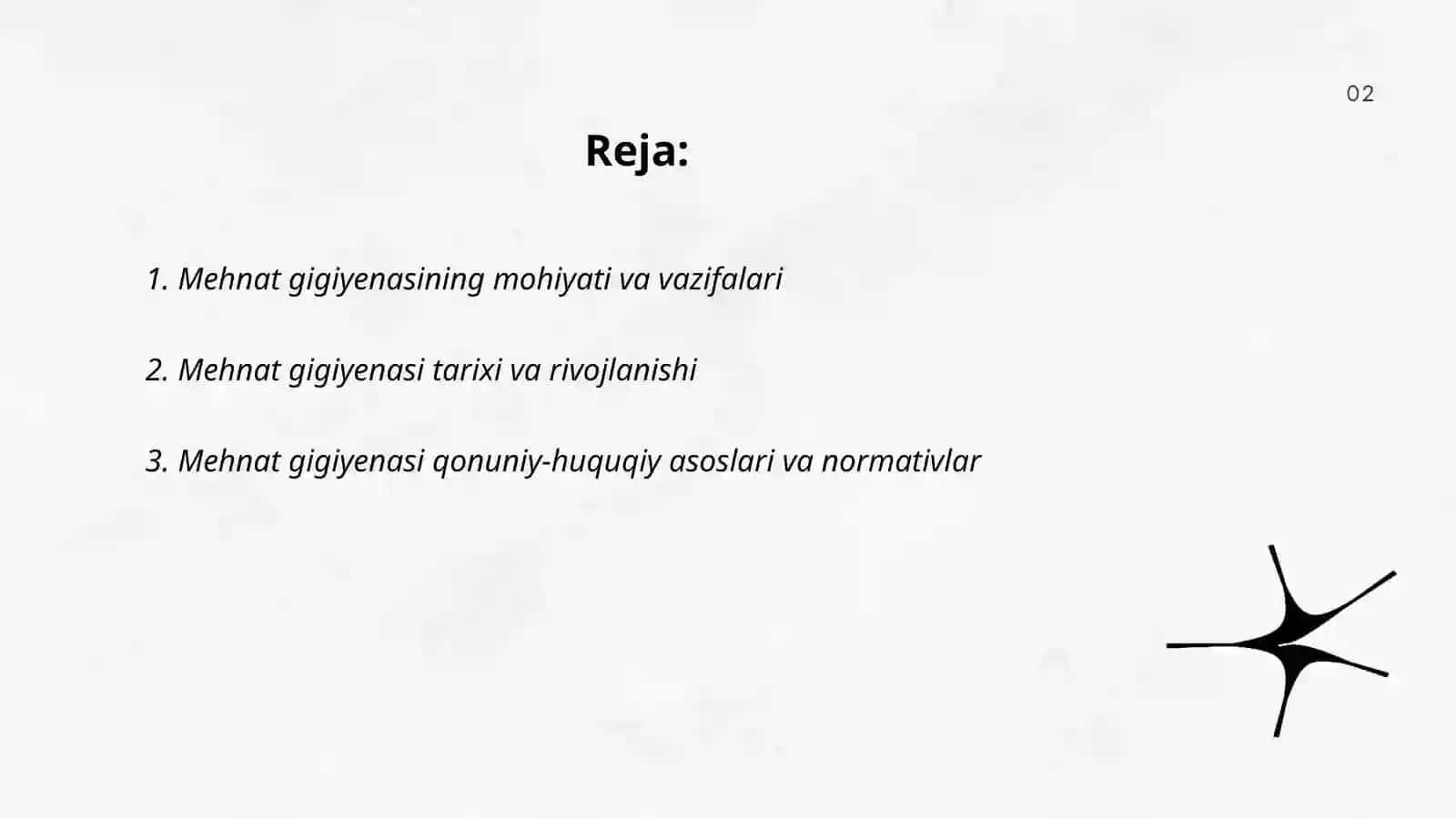 Mehnat gigiyenasining umumiy asoslari 2