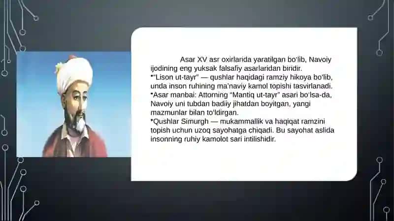 “Lison ut-tayr” DA navoiyning badiiy-uslubiy mahorati500 2