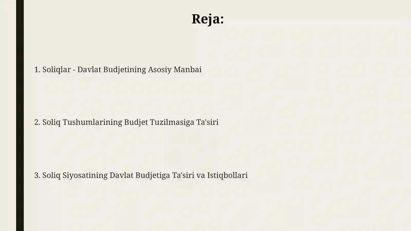 Davlat budjetini shakillantirishda soliqlarning ro’li 2