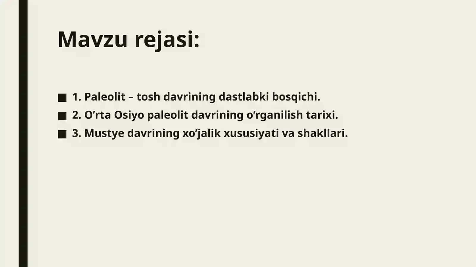 Paleolit davri va uning o‘rganilishi 2
