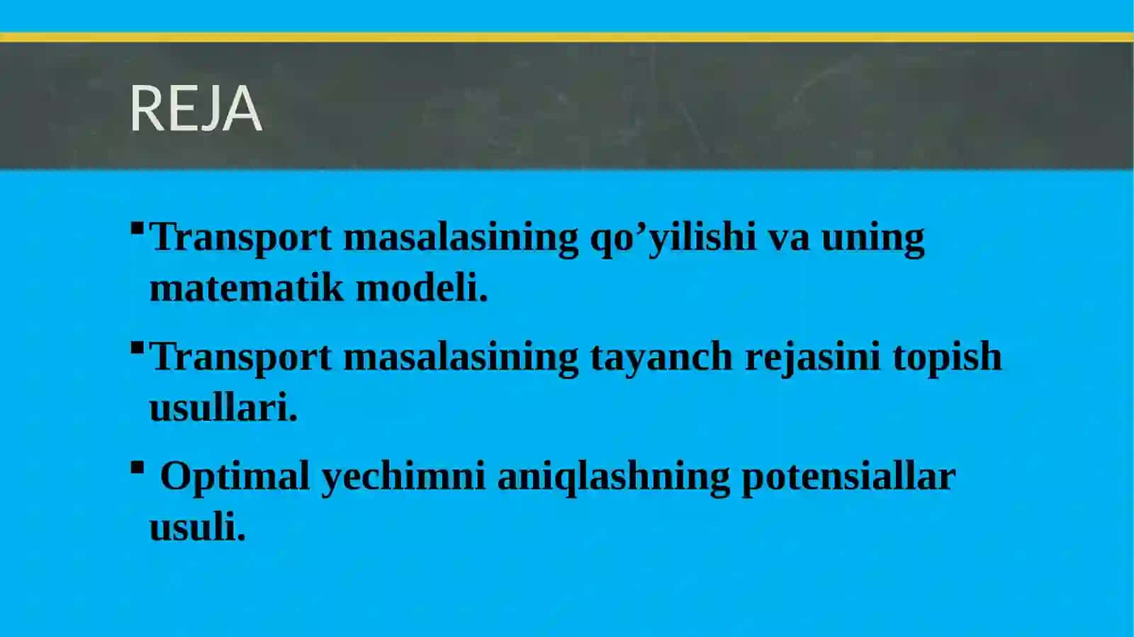 Chiziqli programmalashtirish masalalari 2