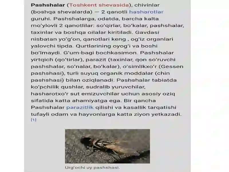 Odam hayotida oʻrni bor parazitlar pashsha va chivinlar 2