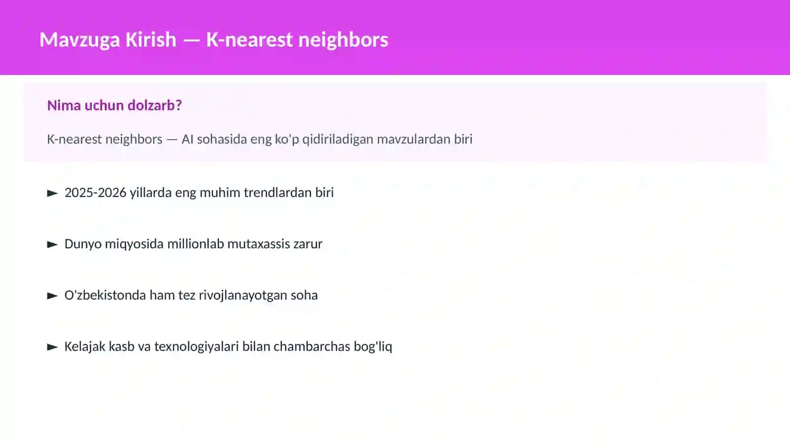 K-nearest neighbors 2