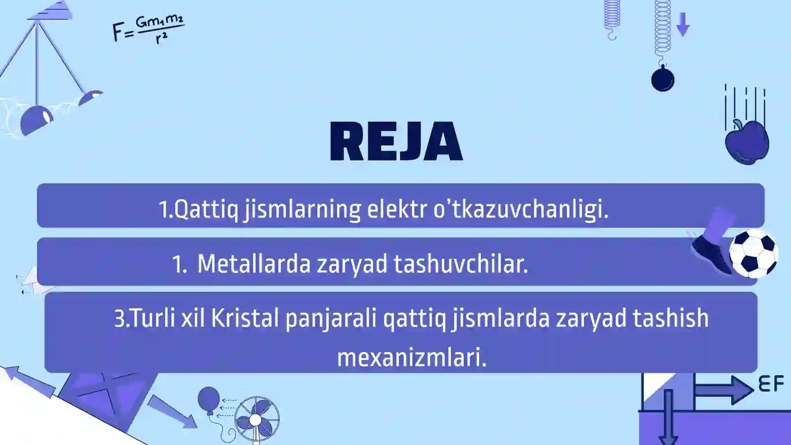 QATTIQ JISMLARNING ELEKTR XOSSALARI 2