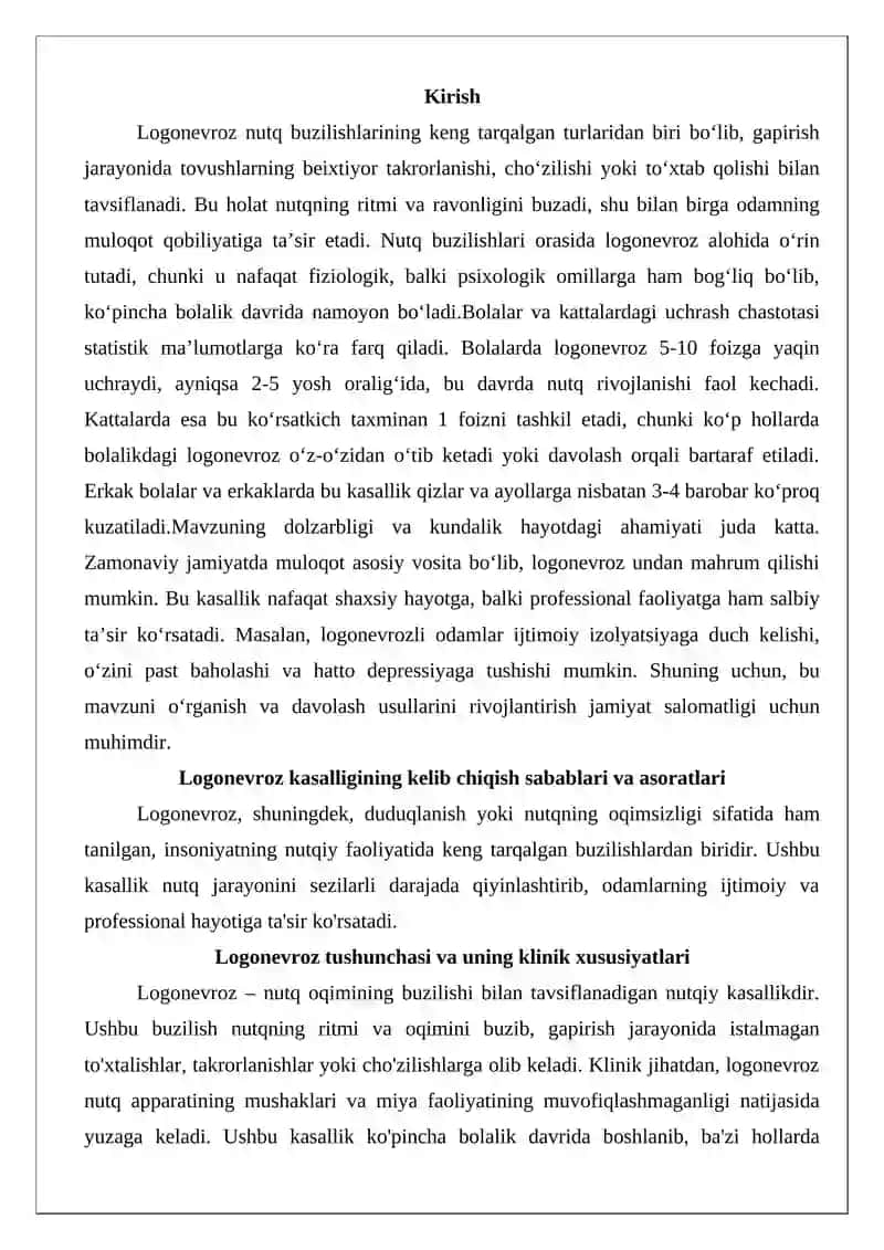 Logonevroz kasalliging kelib chiqsh sabalari va asoratlari 2