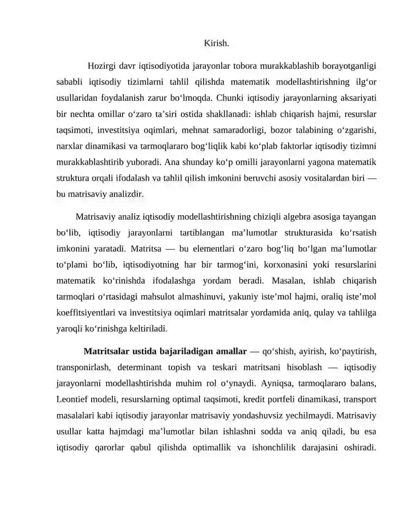 Matrisaviy analiz elementlari 2