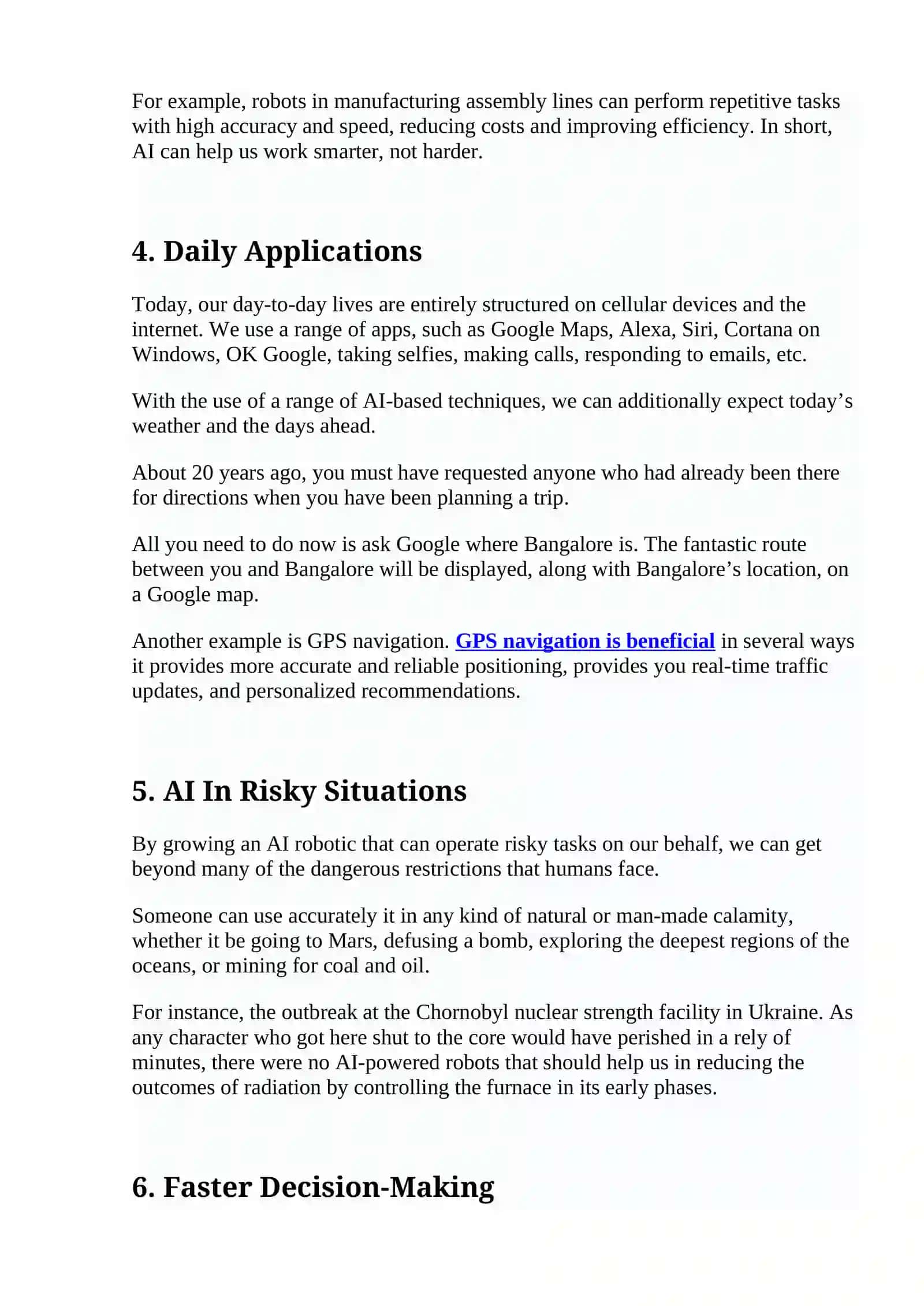 Advantages of artificial intelligence 2