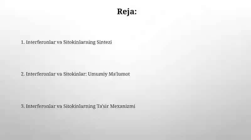 Interferonlar va Sitokinlarning Sintezi 2