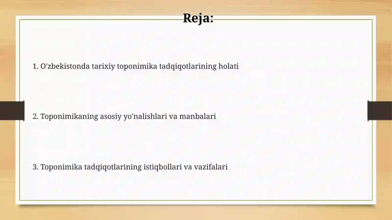 O'zbekistonda tarixiy toponimikaga oid tadqiqotlar 2