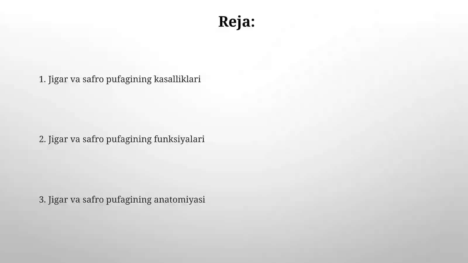 Jigar va o't pufagi kasalliklari 2