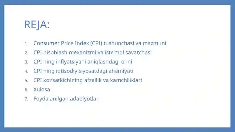 Consumer Price Index (CPI) 2