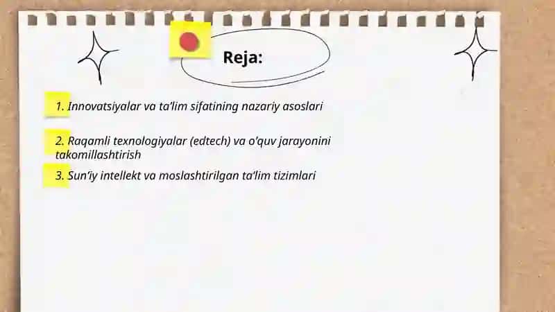 Innovatsiyalarning taʼlim sifatini oshirishga taʼsiri 2