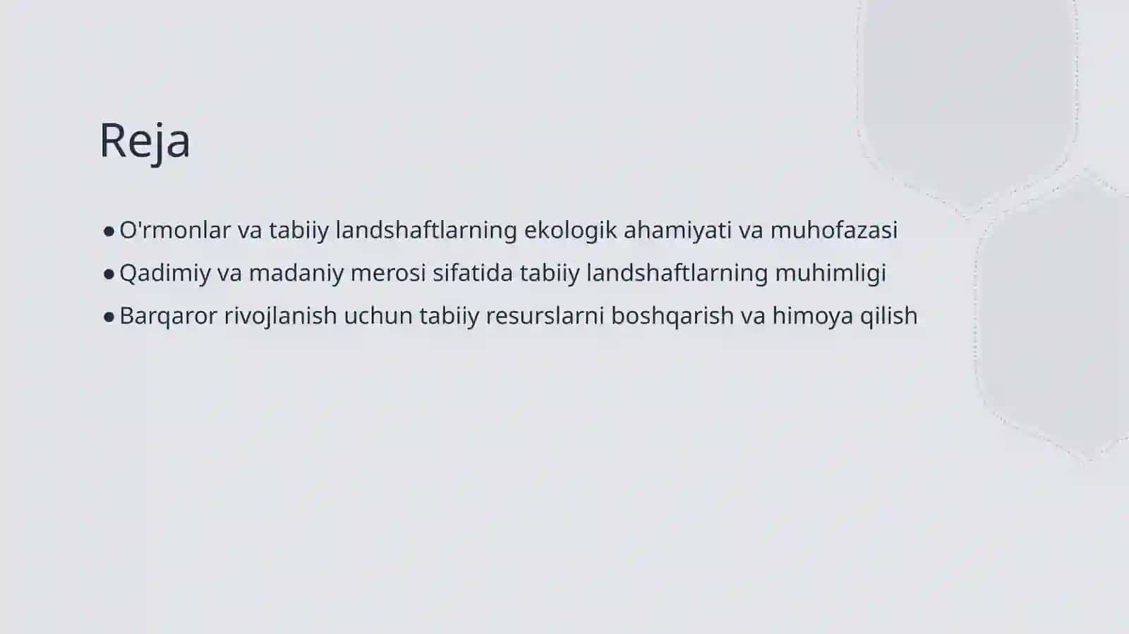 O'rmon va qiymatli tabiiy landshaftlarni himoyalash 2