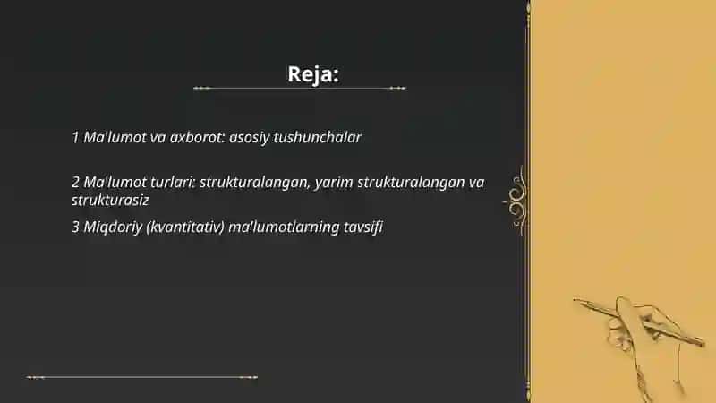 Ma'lumot va axborot: asosiy tushunchalar 2