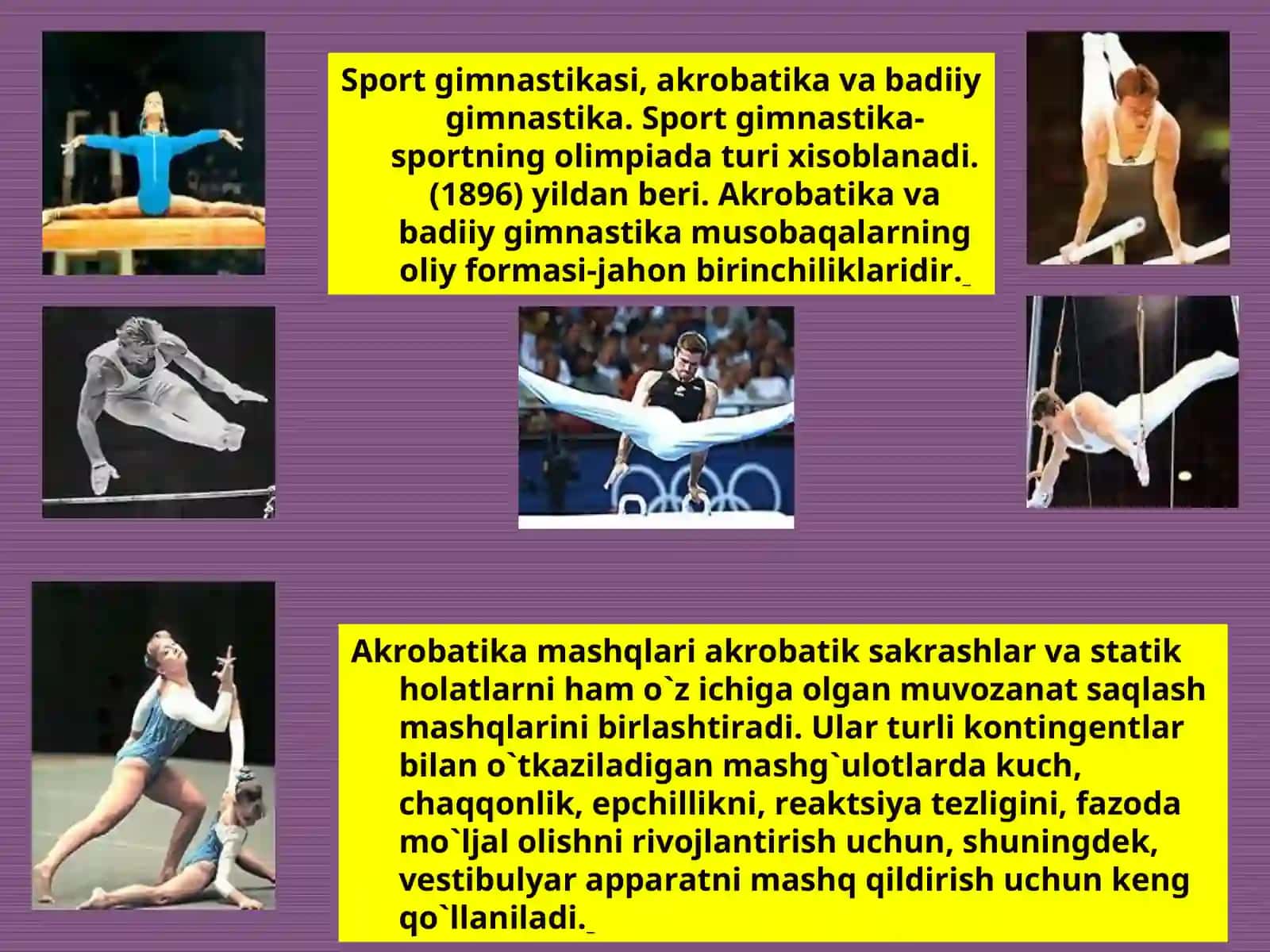 Gimnastika elementlaridan estafeta o'tkazish 2