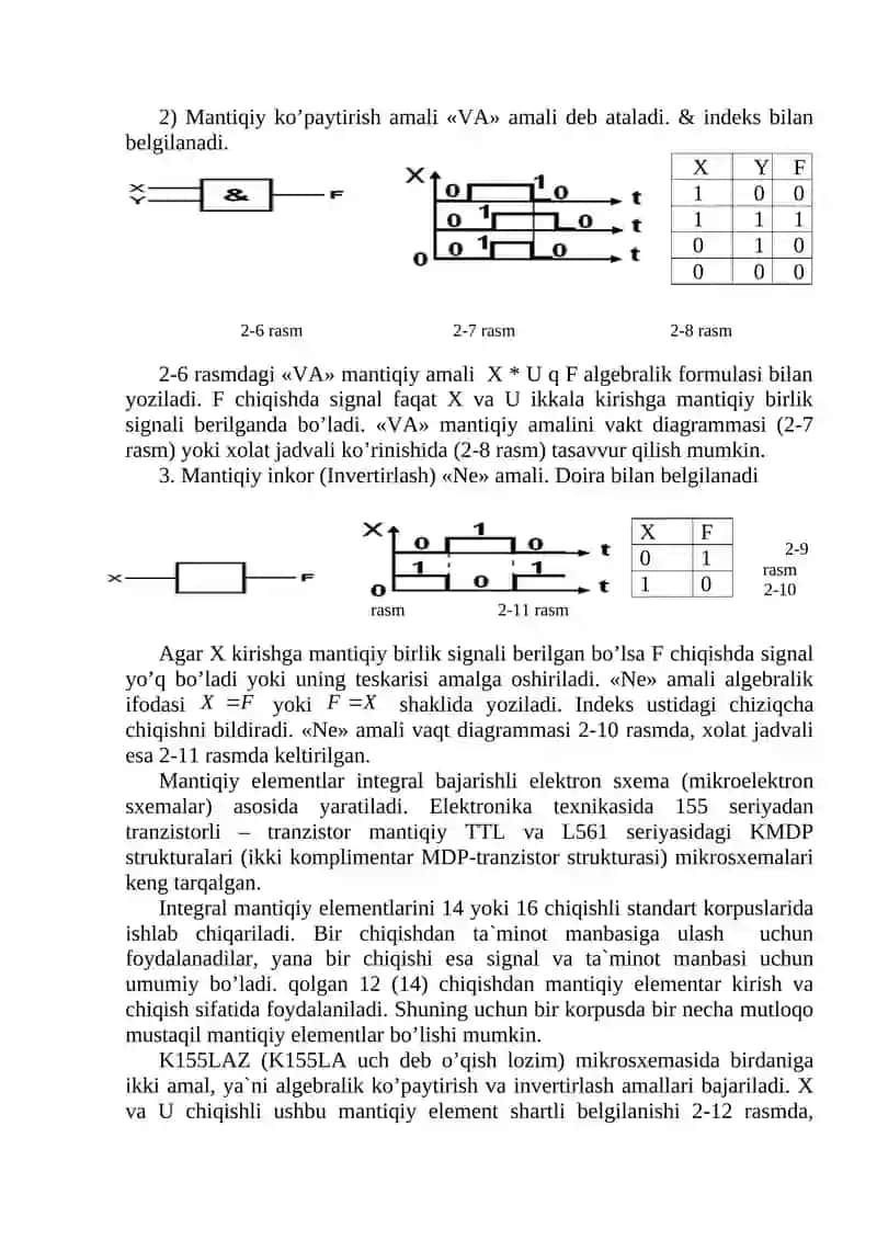 Mantiqiy elementlarni tadqiq qilish 2